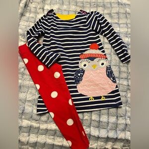 Mini Boden Dress with leggings